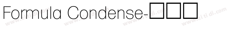 Formula Condense字体转换
